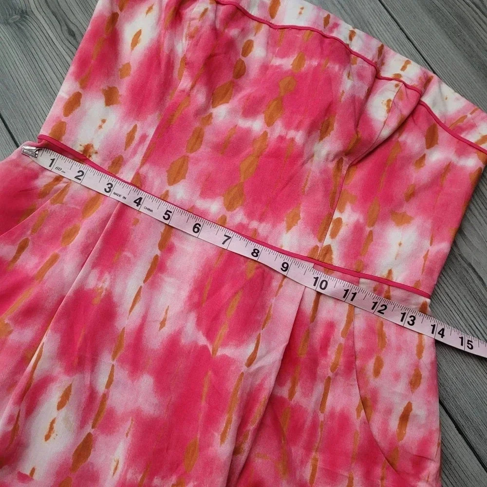 Anthropologie Beth Bowley Women's Mini Dress 4 Multicolor Silk Blend Embroidered - Picture 10 of 12
